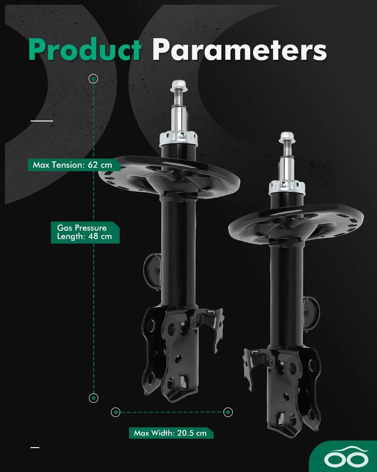 Front Gas Shocks Absorber for Toyota RAV4 (2013–2018)