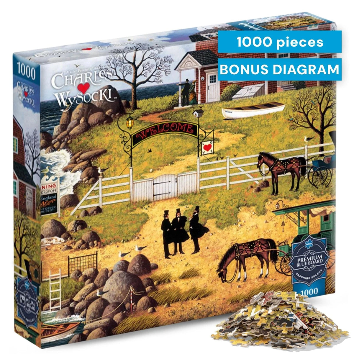 Sapphire Select Charles Wysocki 1000-Piece Puzzle for Buffalo Games