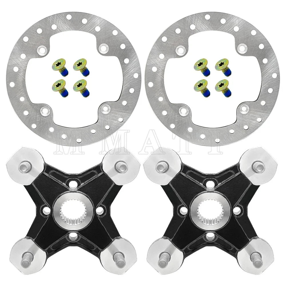 2 Front/Rear Wheel Hubs & Brake Rotor for Can Am Outlander Renegade 1000 (2012–2021)