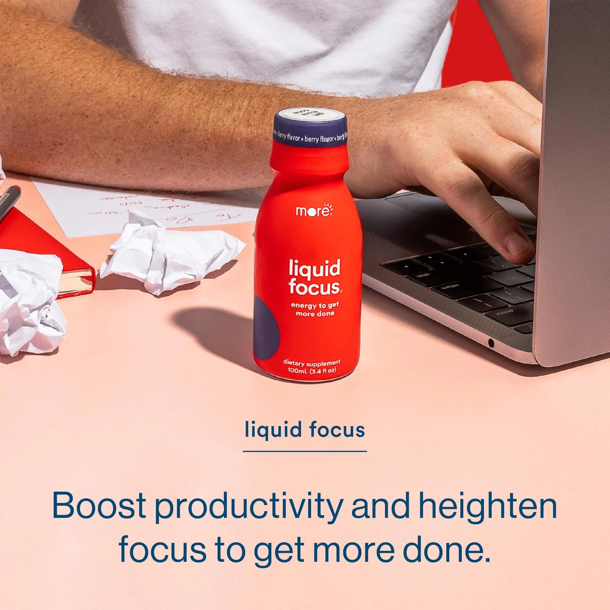 Liquid Focus Nootropic Smart Drink for More Labs (Pack of 12)