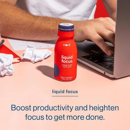 Liquid Focus Nootropic Smart Drink for More Labs (Pack of 12)