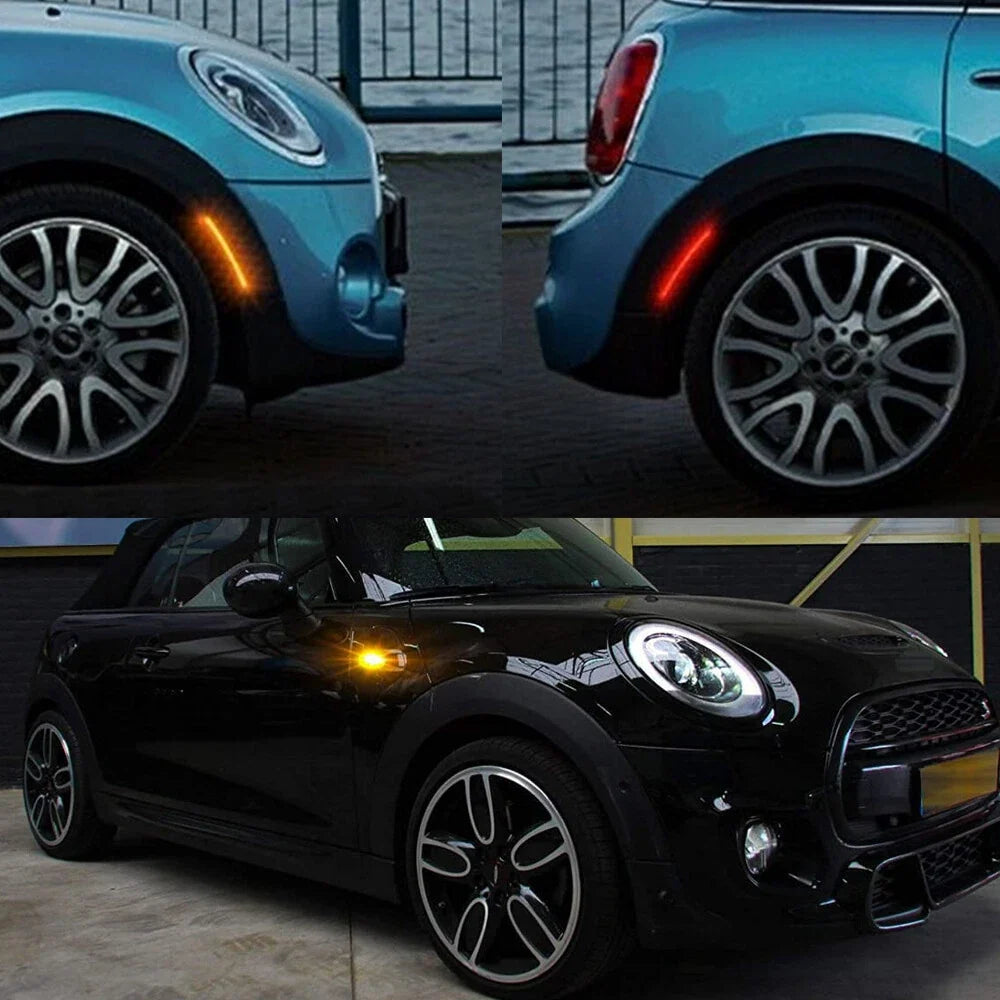 Set of 2 Front Rear LED Side Marker Lights for MINI Cooper R55 R56 R57 R58 R59