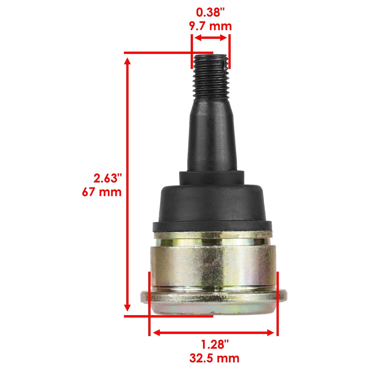 Set of 4 Upper and Lower Ball Joints for Yamaha Grizzly 700 (2007–2012) BJ109 BJ114