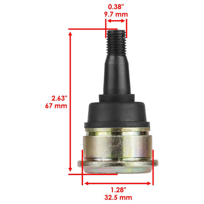 Set of 4 Upper and Lower Ball Joints for Yamaha Grizzly 700 (2007–2012) BJ109 BJ114