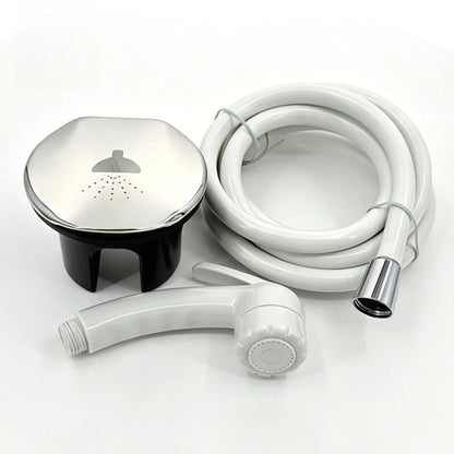 316 Stainless Steel Marine Shower Set for Boats (Rainfall Head, Nylon Hose)