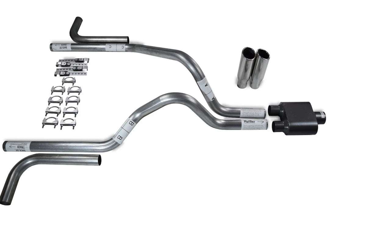 2.5" Dual Exhaust Kit with 1 Chamber Muffler for Dodge Dakota (1987–1996)
