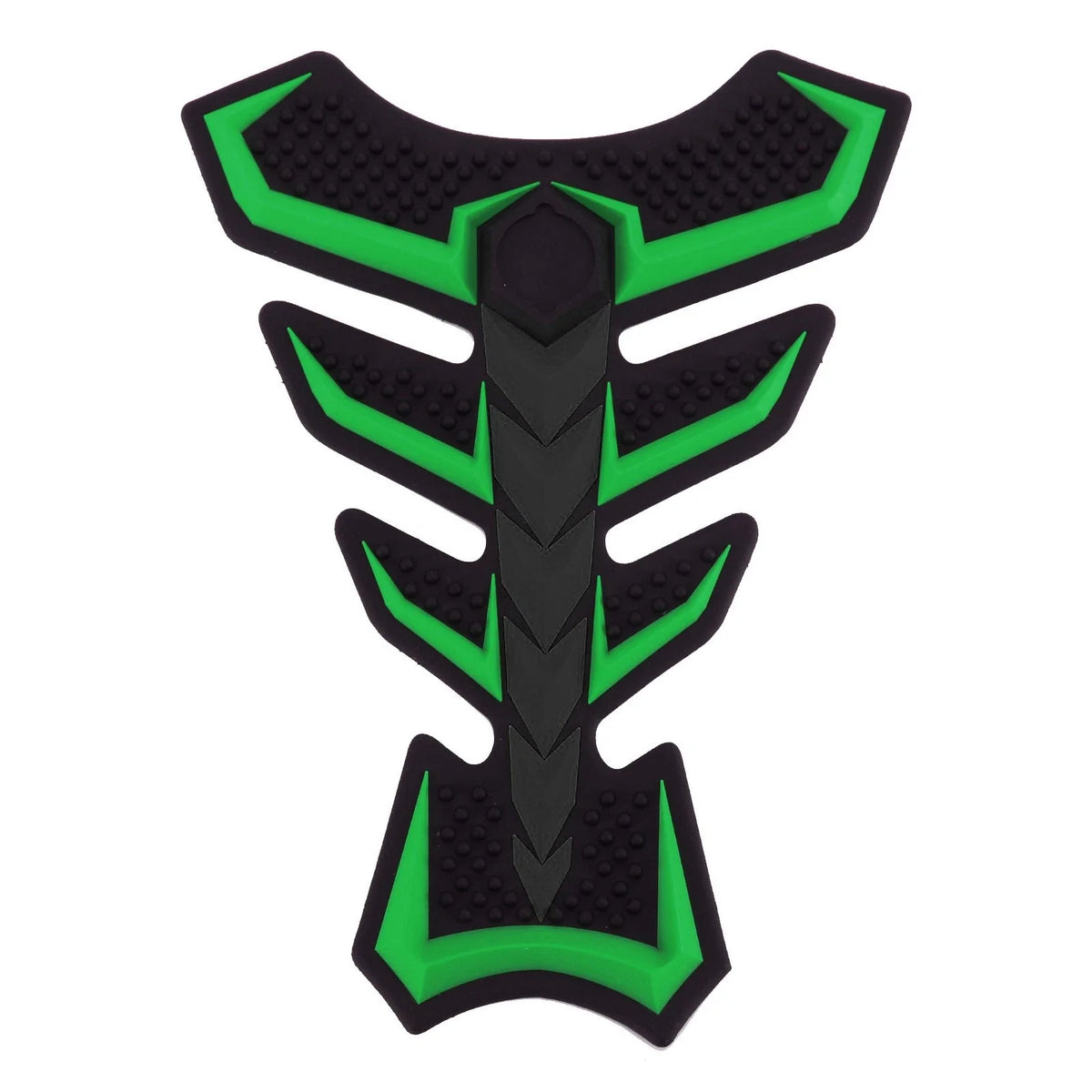 3D Rubber Motorcycle Fuel Gas Tank Pad Protector Decal Sticker Green