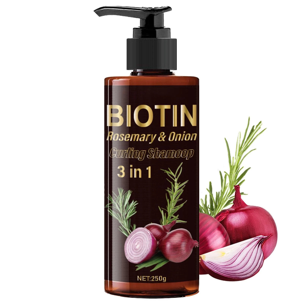 Onion Biotin Rosemary Shampoo for Hair Growth (Pack of 1)