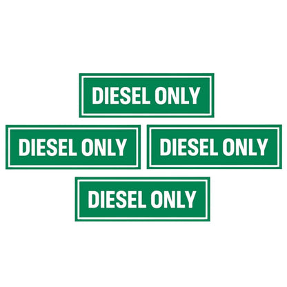 Diesel Only Vinyl Decal Sticker for Truck (Weatherproof)