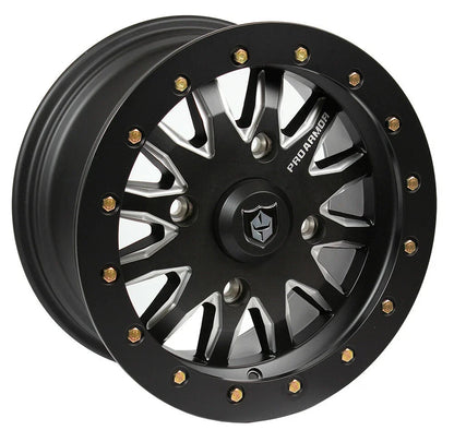 Pro Armor Halo Milled Beadlock Wheel Rim for UTV (15x7, 4/156, 38mm Offset)