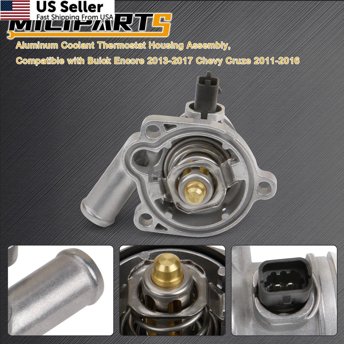Aluminum Engine Coolant Thermostat Housing for