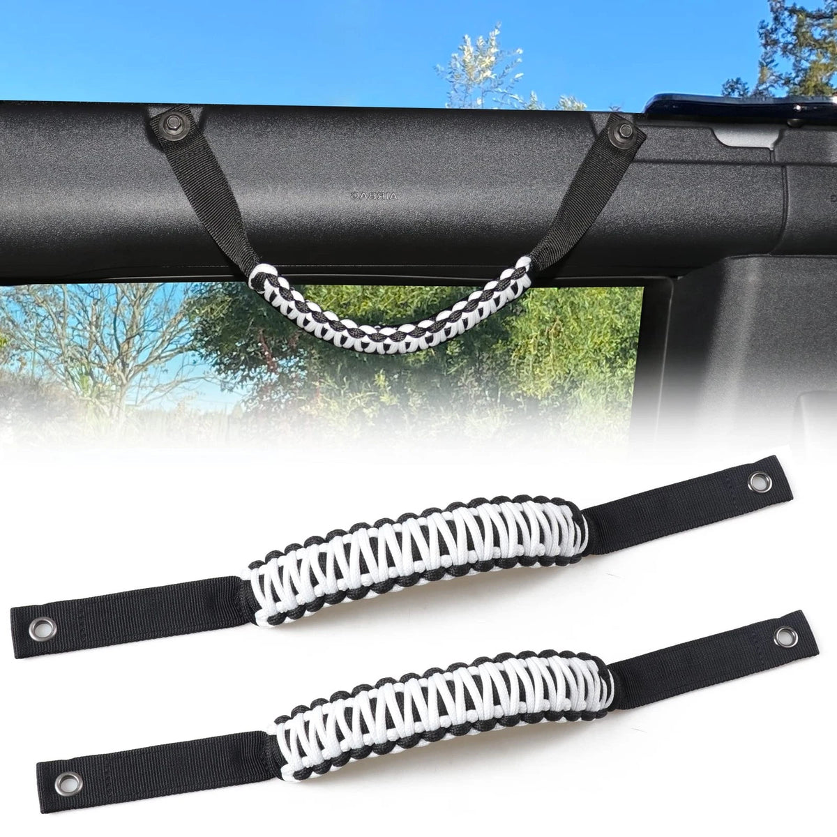 2X Grab Handles for Ford Bronco (2021–2026), Paracord Roll Bar