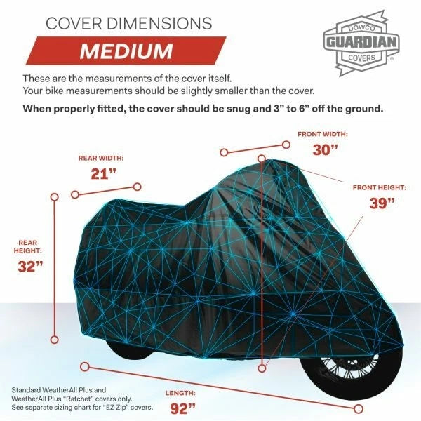 Weatherall Plus Motorcycle Cover for Dowco (50002-02)