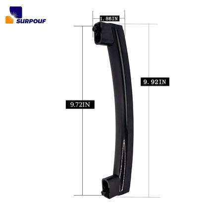 Microwave Door Handle with Support for Black (Fits WB15X10275, WB06X10939)