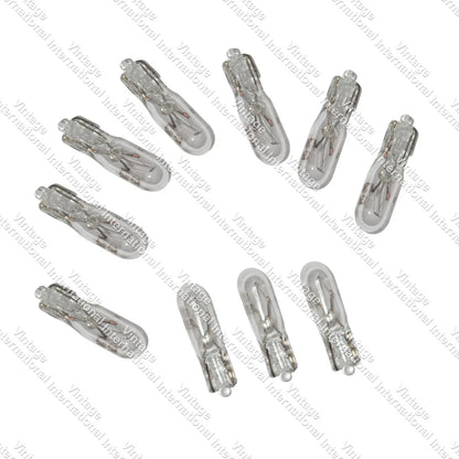 10x Capless Wedge Bulb Indicator Dash Light Bulbs 12V 1.2W for Auto