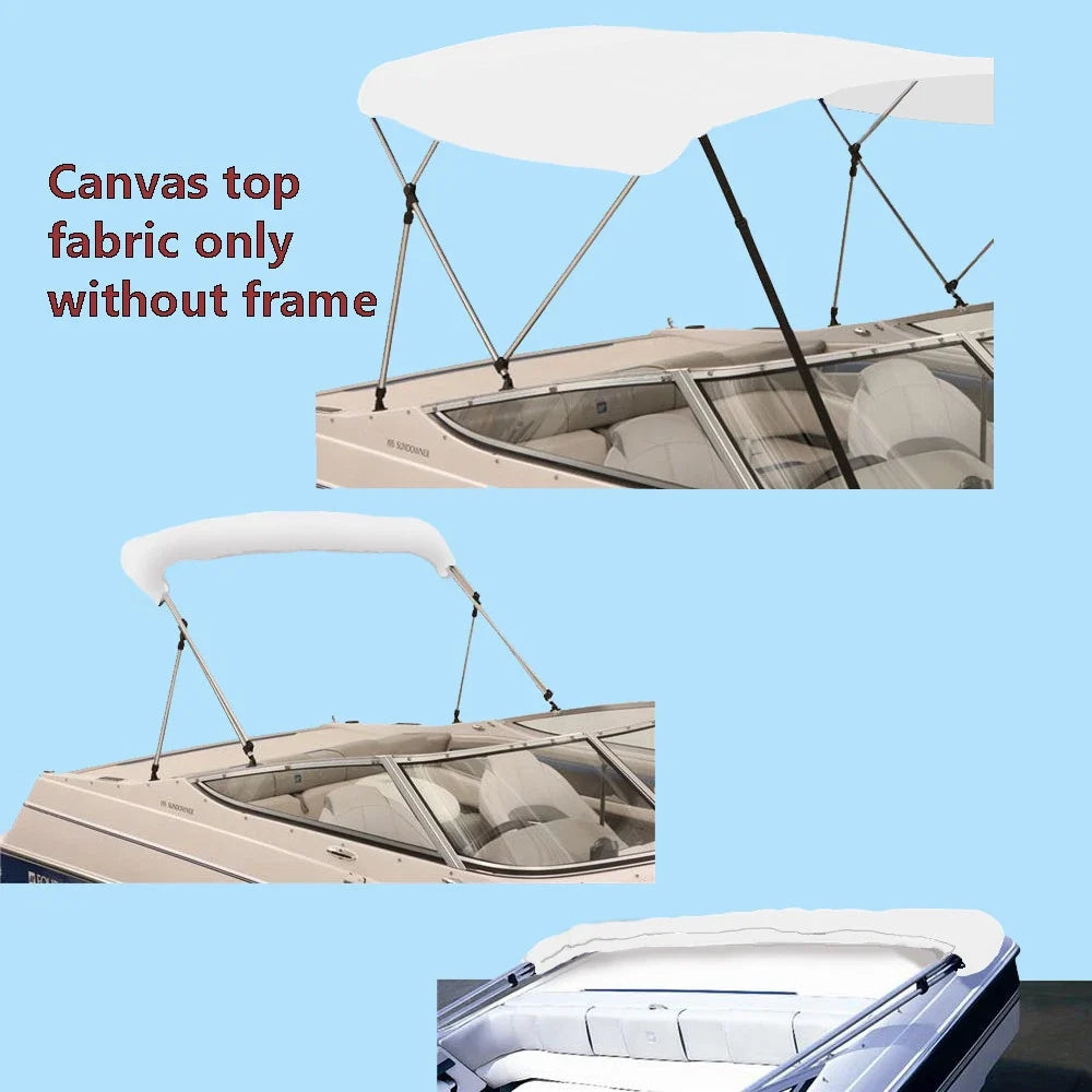 Bimini Top Boat Cover for 3 Bow (72"L x 36"H x 85"-90"W)