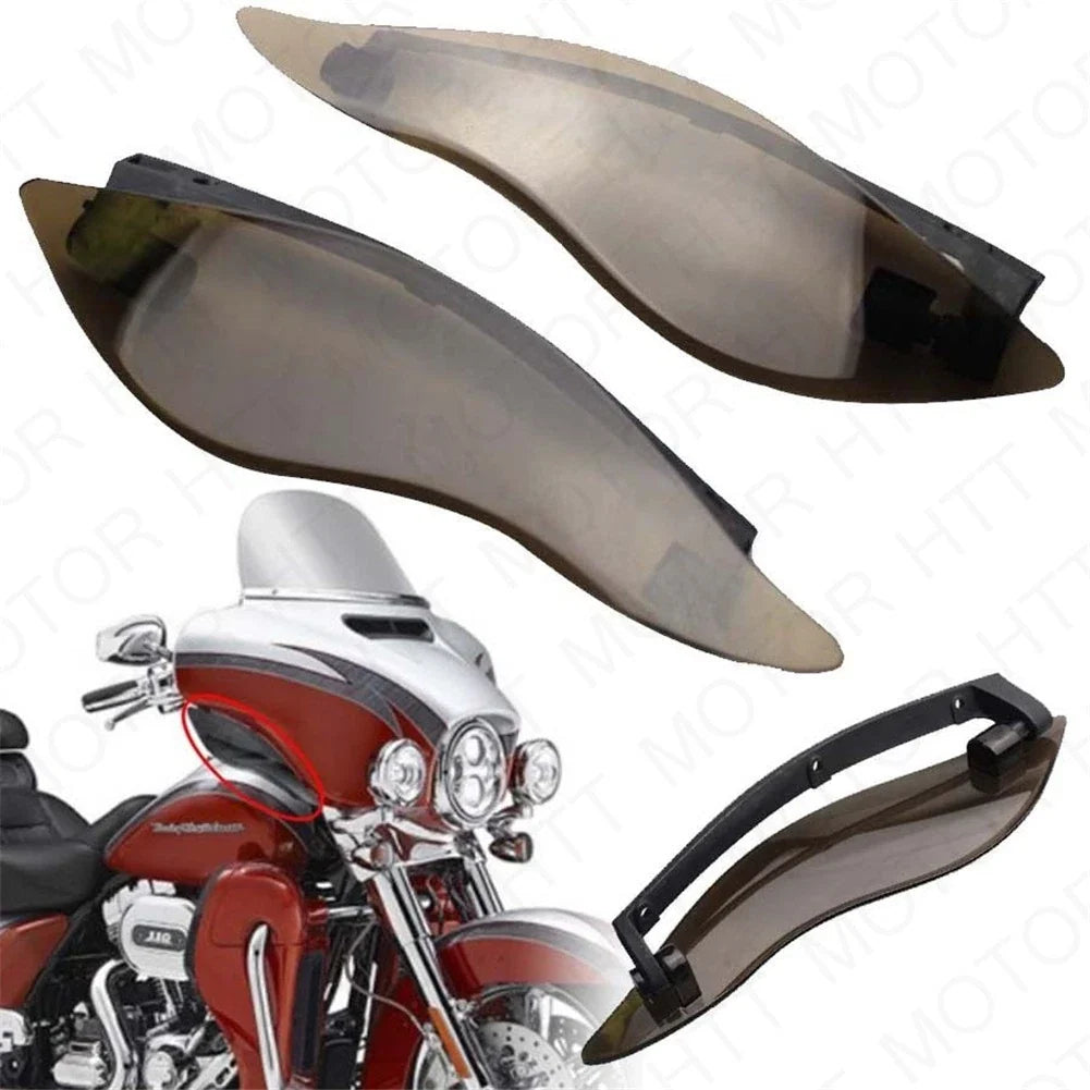 Side Wings Air Deflectors for Harley Davidson Touring FL (2014–2017) ABS Smoke