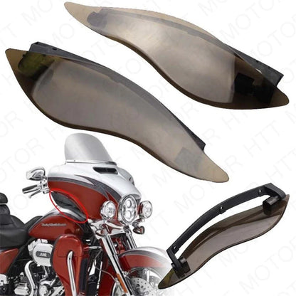 Side Wings Air Deflectors for Harley Davidson Touring FL (2014–2017) ABS Smoke