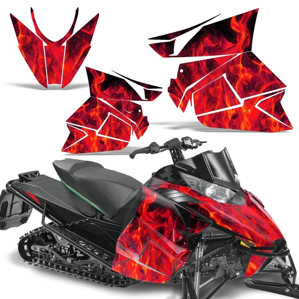 Sled Graphics Stickers Decals for Arctic Cat ProCross SnoPro (2012–2016)