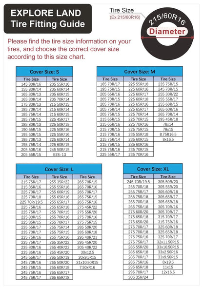 Weatherproof Tire XL for 32''-34.75'' Diameter Tires