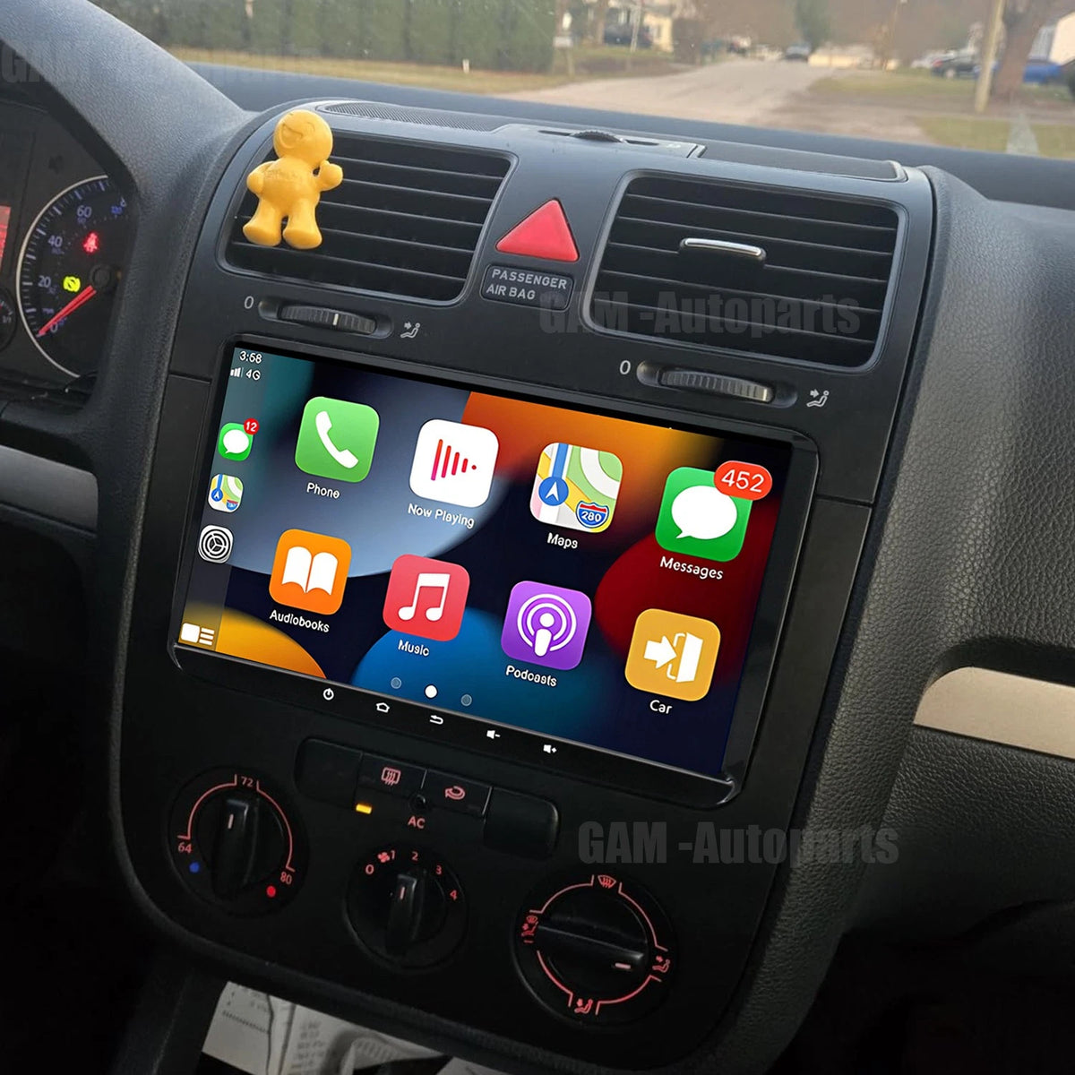 CarPlay Android 13 Stereo for VW Rabbit (2006–2009) GPS BT Radio w/ Camera