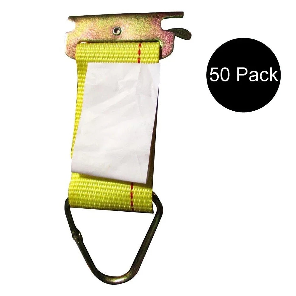50x E-Track Clip D-Ring for Trailer Semi Tie-Down Strap