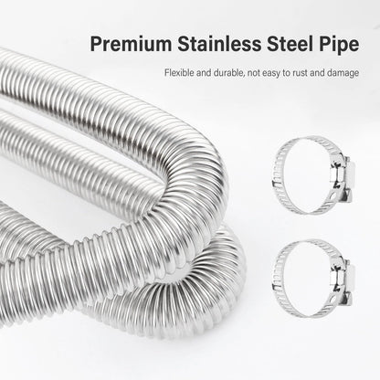 1" ID Stainless Steel Diesel Heater Exhaust Pipe for (78.7")