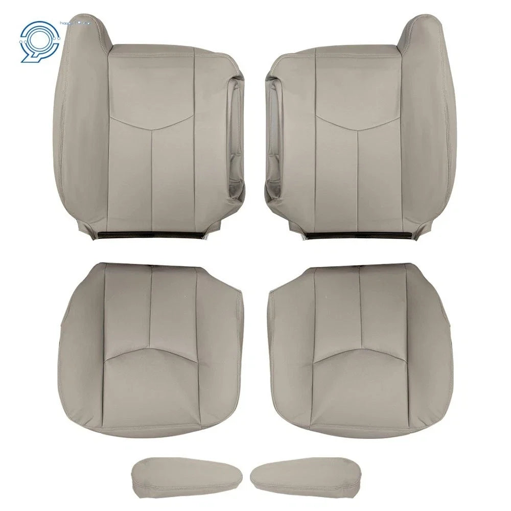 Set of 2 Tan Seat Covers for Chevrolet Tahoe GMC Yukon (2003–2006)