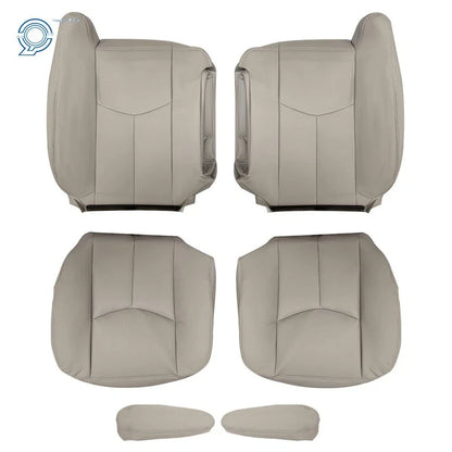 Set of 2 Tan Seat Covers for Chevrolet Tahoe GMC Yukon (2003–2006)