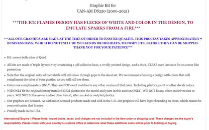 Decal Graphic Kit for Can-Am DS250 (2006–2021)