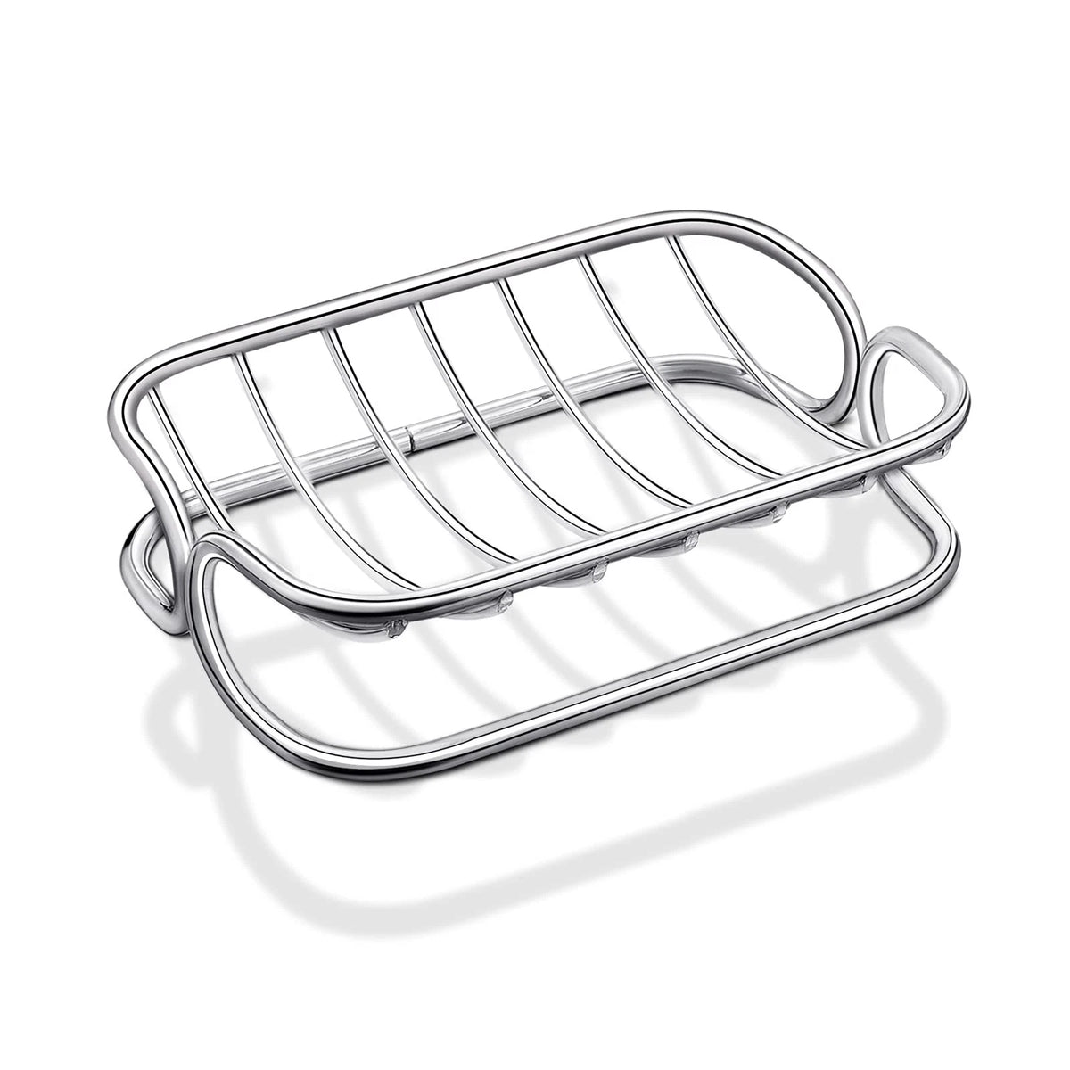 Stainless Steel Soap Dish Holder for Shower - Silver