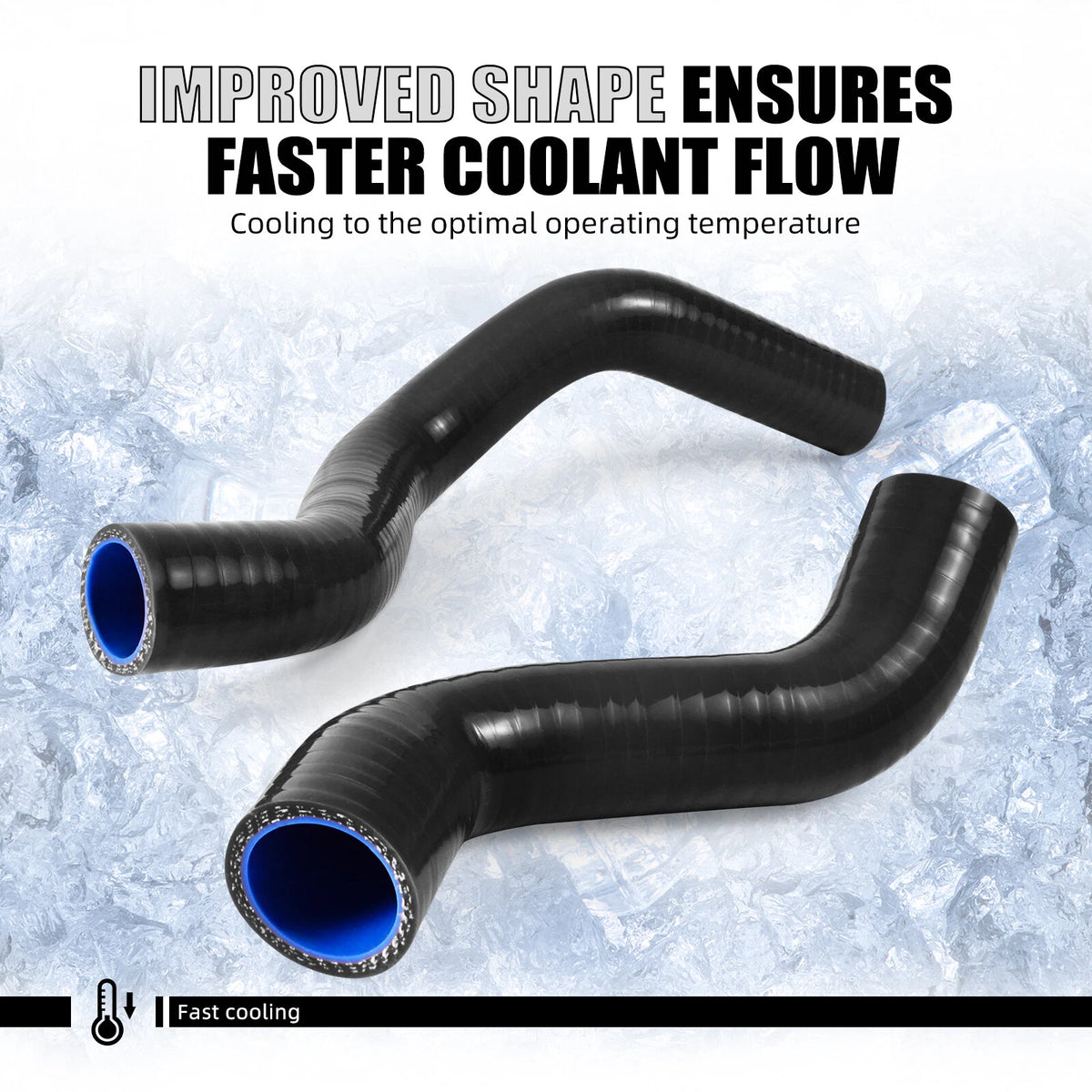 Silicone Radiator Coolant Hose Pipe Kit for KTM 790/890 Adventure/R (2019–2025)