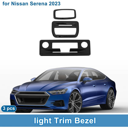 Light Trim Bezel Set for Nissan Serena (2023) Black