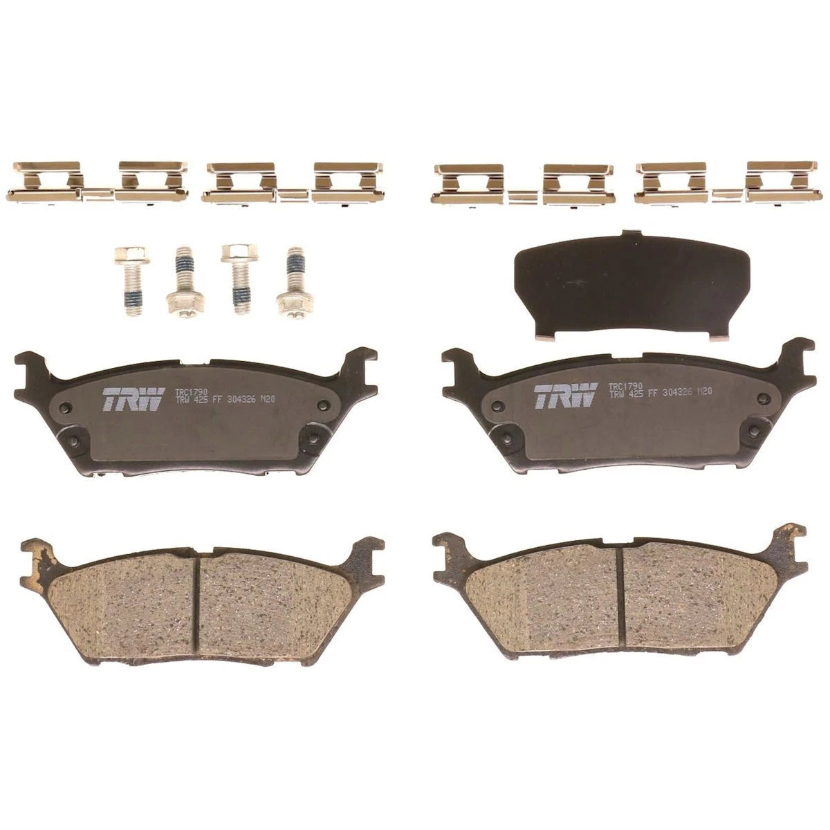 2X Brake Pad Set for Ford F-150 (2015–2017) TRC1790
