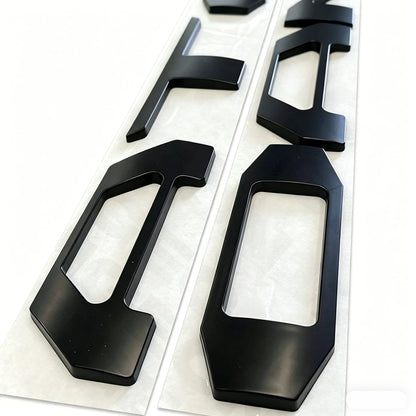 Tailgate Inserts Letters for Tacoma (2016–2023) 3D Raised Matte Black