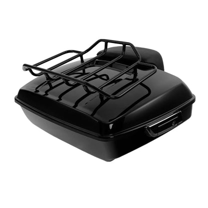 Black Chopped Trunk Backrest Pad for Harley Touring Road Glide (2014–2026)