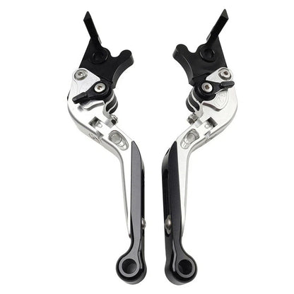CNC Extendable Brake Clutch Levers for BMW C650GT (2011–2017), C600 Sport (2011–2016) Silver