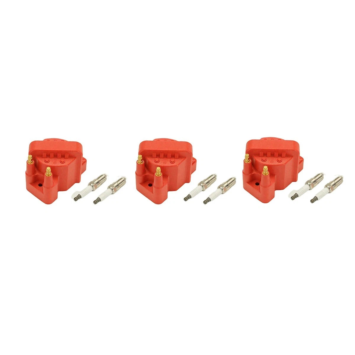 Set of 9 Ignition Coil and Spark Plug Kits for Olds Cutlass Le Sabre Skylark (1989) - 18100896, DR39, TR55
