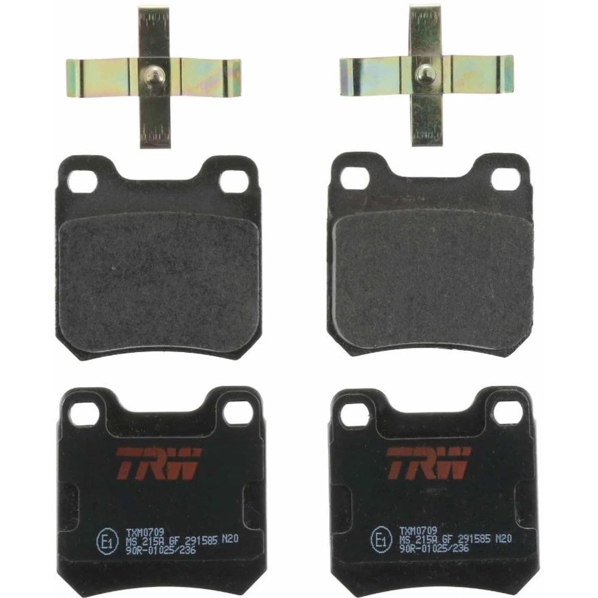 2X TRW Brake Pad Set Rear for Cadillac Catera (1997–2001) TXM0709, PGD709AM
