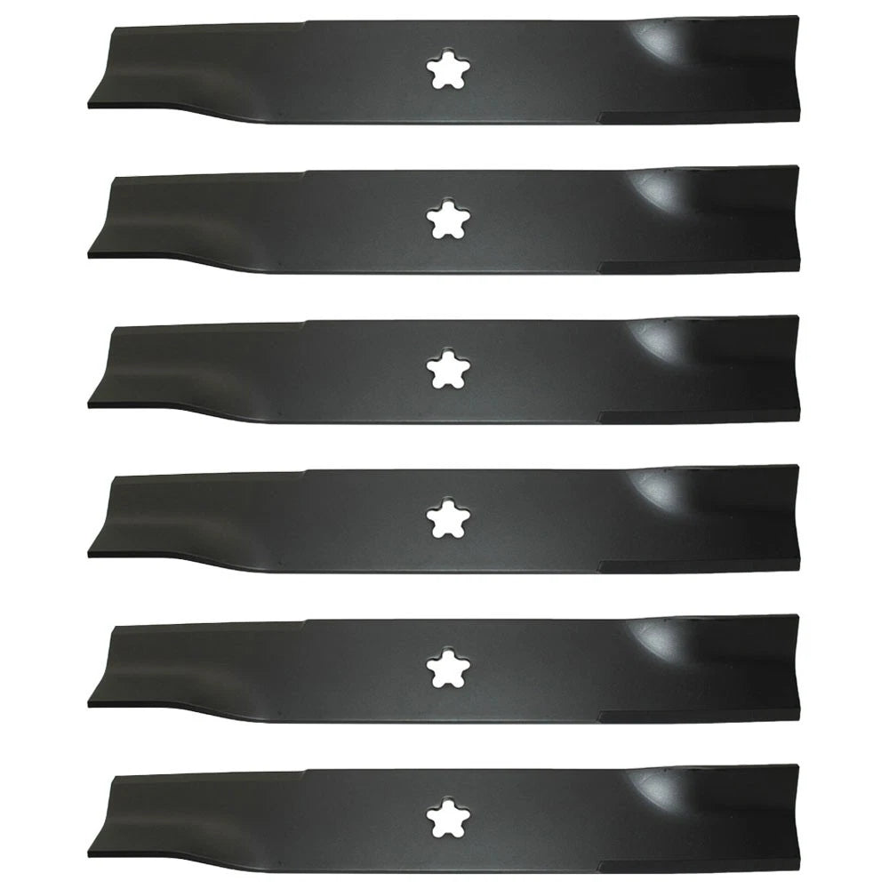 Set of 6 High Lift Mower Blades for Dixon Ram & Speed ZTR 48"