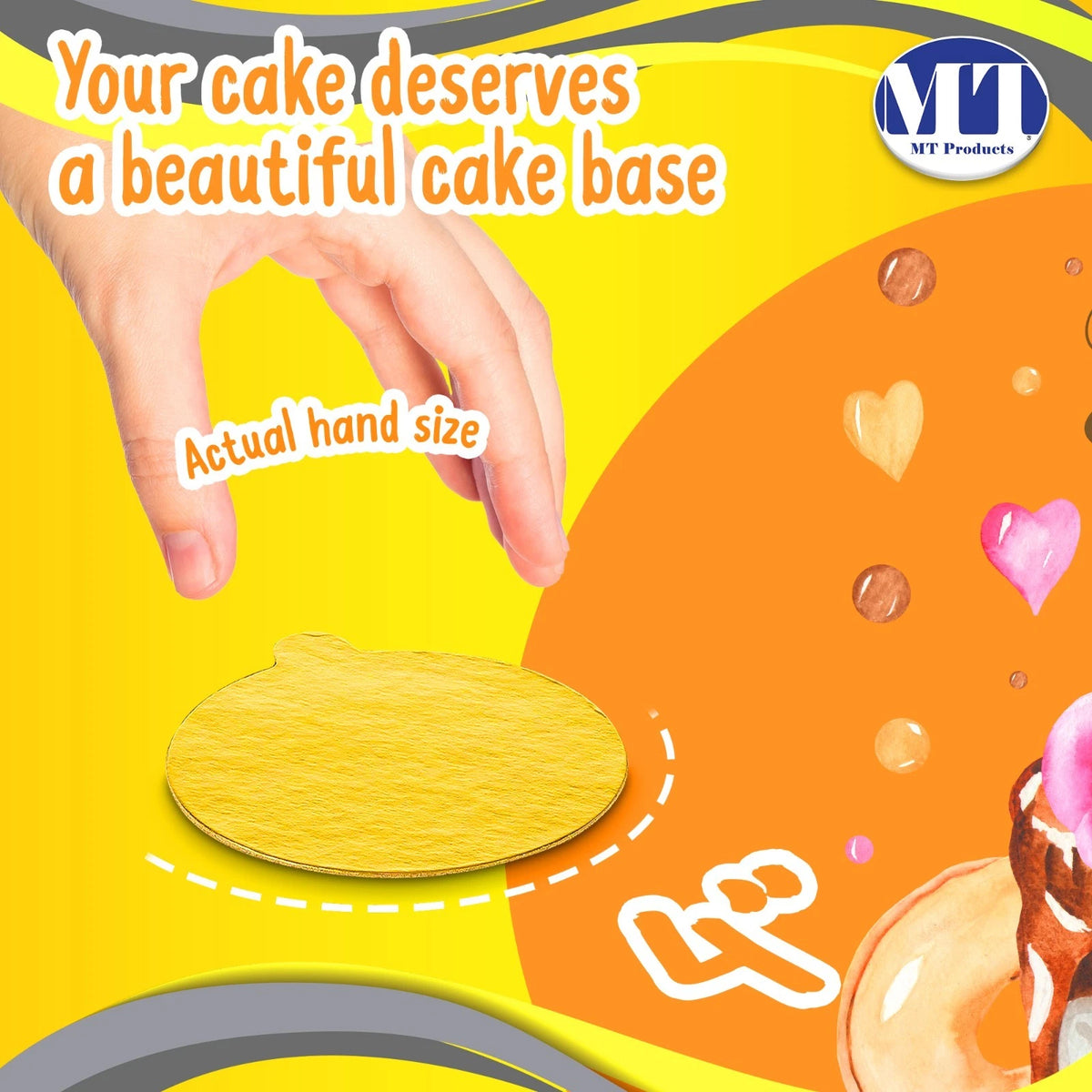 Pack of 500 Round Cardboard Cake Boards for Pastry Dessert