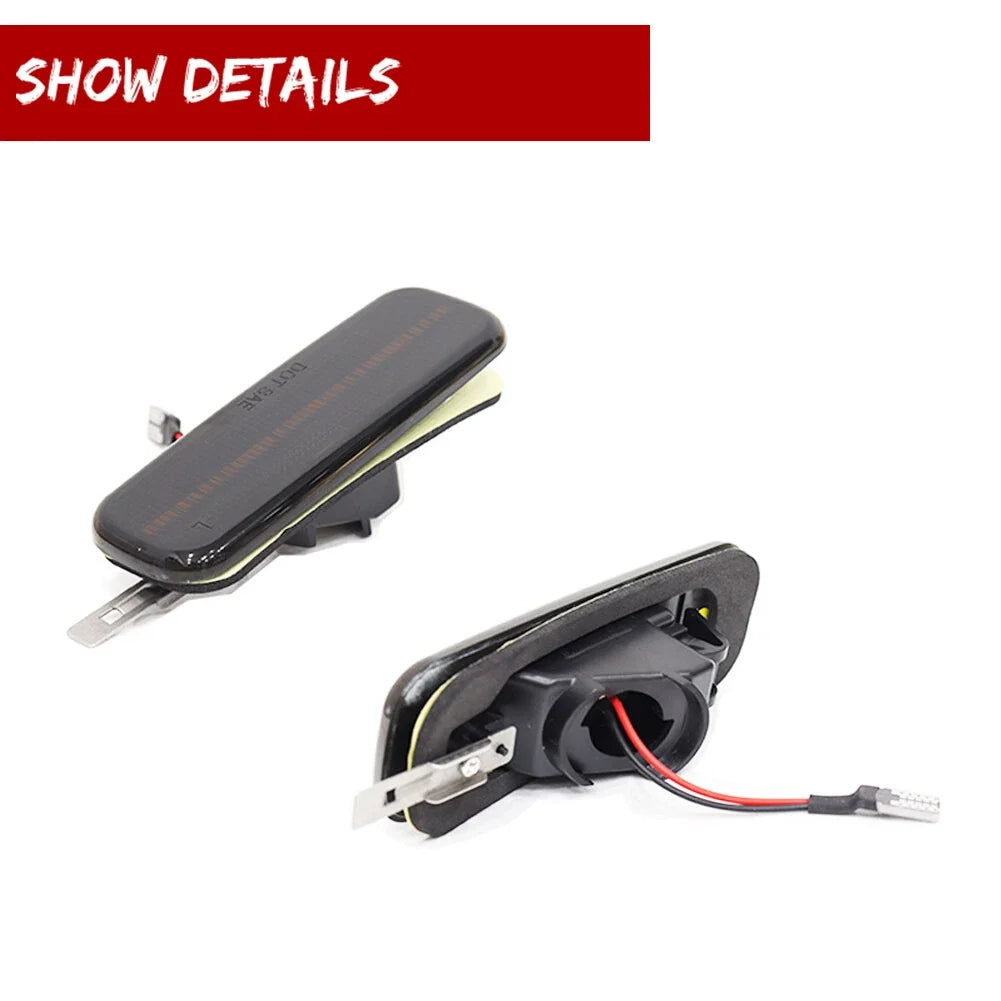 Smoked LED Front Side Marker Lights for Nissan 240SX S13 (1989–1994)