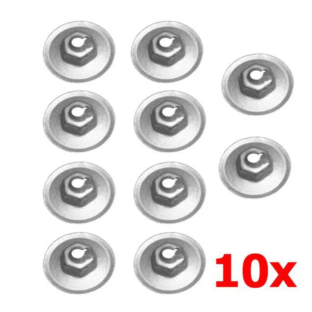 10 x Rear Wheel Arch Lining & Mudguard Nut for Ford Mondeo Fiesta Focus