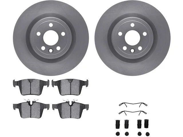 Rear Brake Pad and Rotor Kit for Jaguar F-Pace (2017–2020) FR133DC