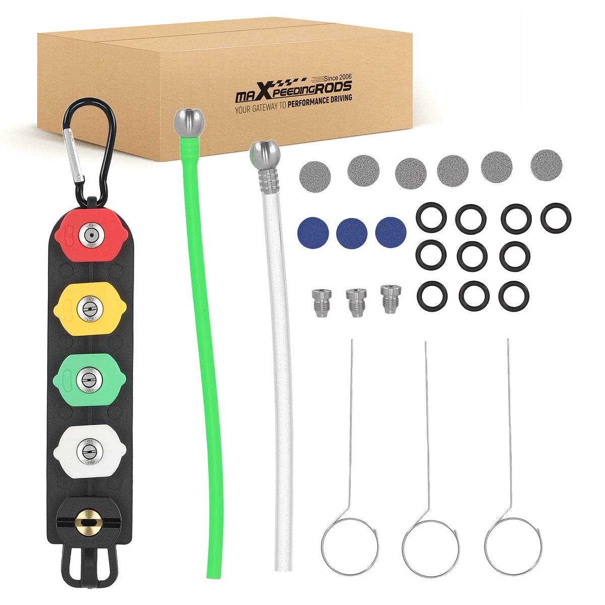 Foam Cannon Orifice Kit 1.1/1.15/1.25mm Nozzle for Pressure Washers (3000-4000 PSI)