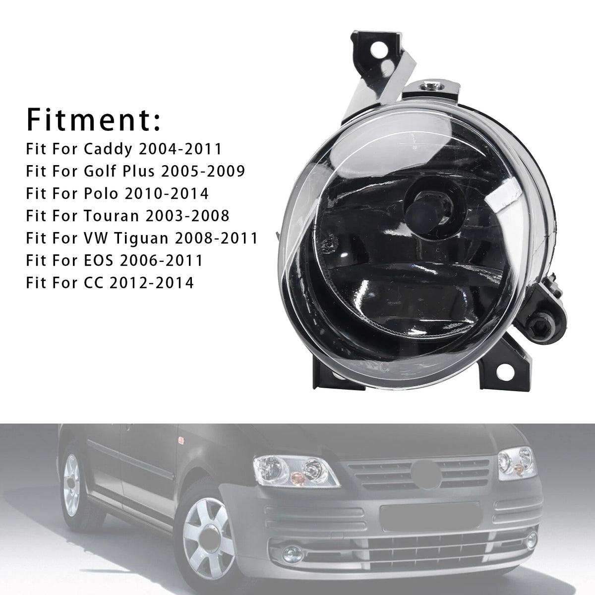 Front Left Fog Light for Volkswagen Caddy, Touran (2003–2011) 1T0941700C