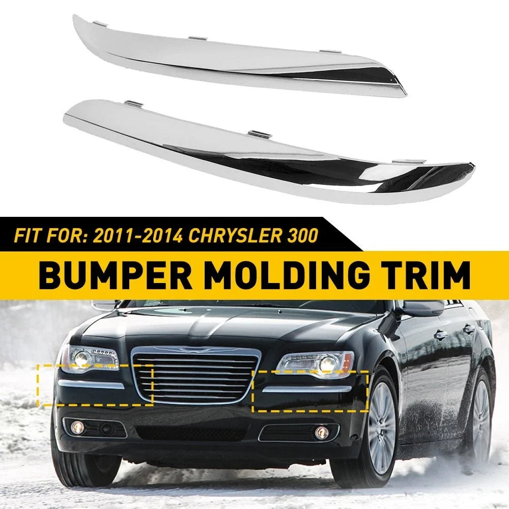 Bumper Trim Molding for Chrysler 300 (2011–2014) Chrome 68127941AB H