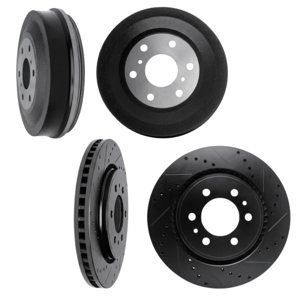 Rotor Set for Toyota Tacoma (2004) ALX-PAU-DF-8004-76038-CLA1 Drilled Slotted Vented