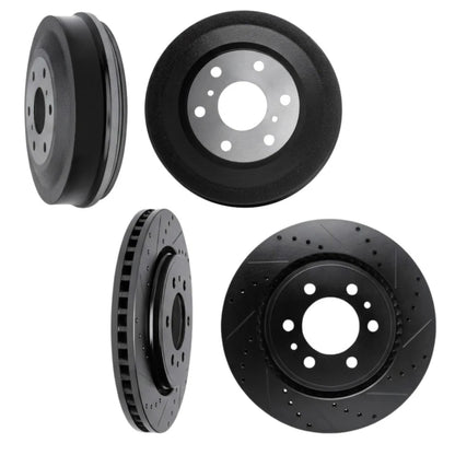 Rotor Set for Toyota Tacoma (2004) ALX-PAU-DF-8004-76038-CLA1 Drilled Slotted Vented