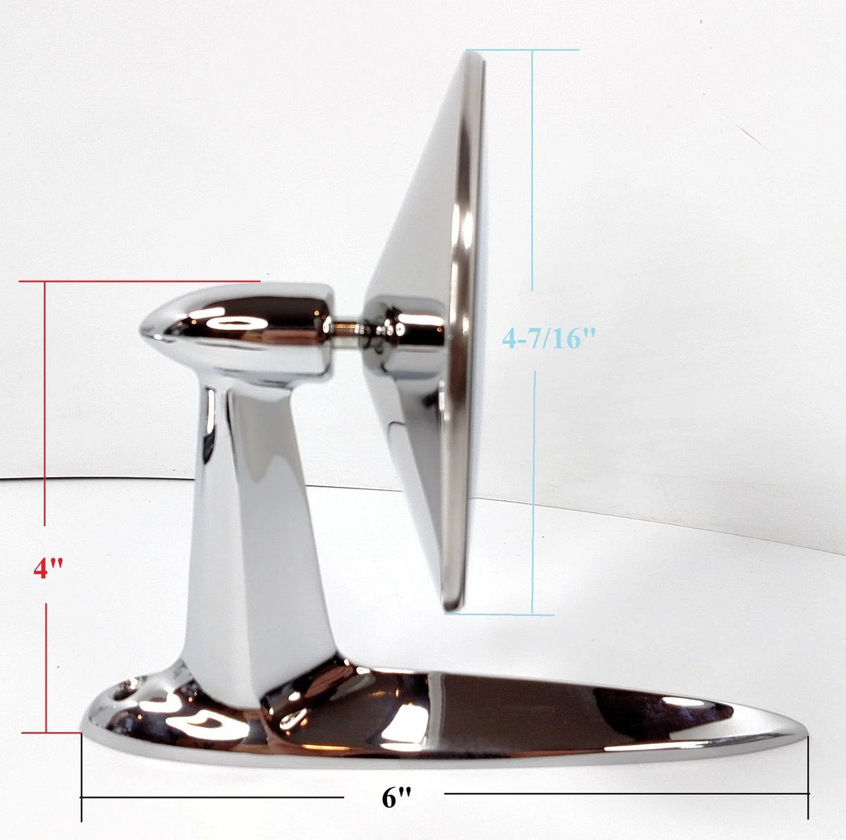 Exterior Door Mirror Assembly with Hardware for 1955-1957 Chevrolet Bel Air